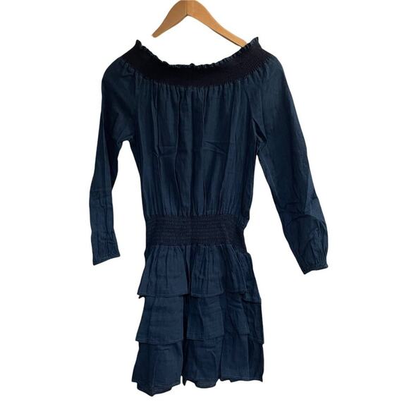 NEW MICHAEL Michael Kors Off-the-Shoulder Dress in Indigo - Picture 4 of 14